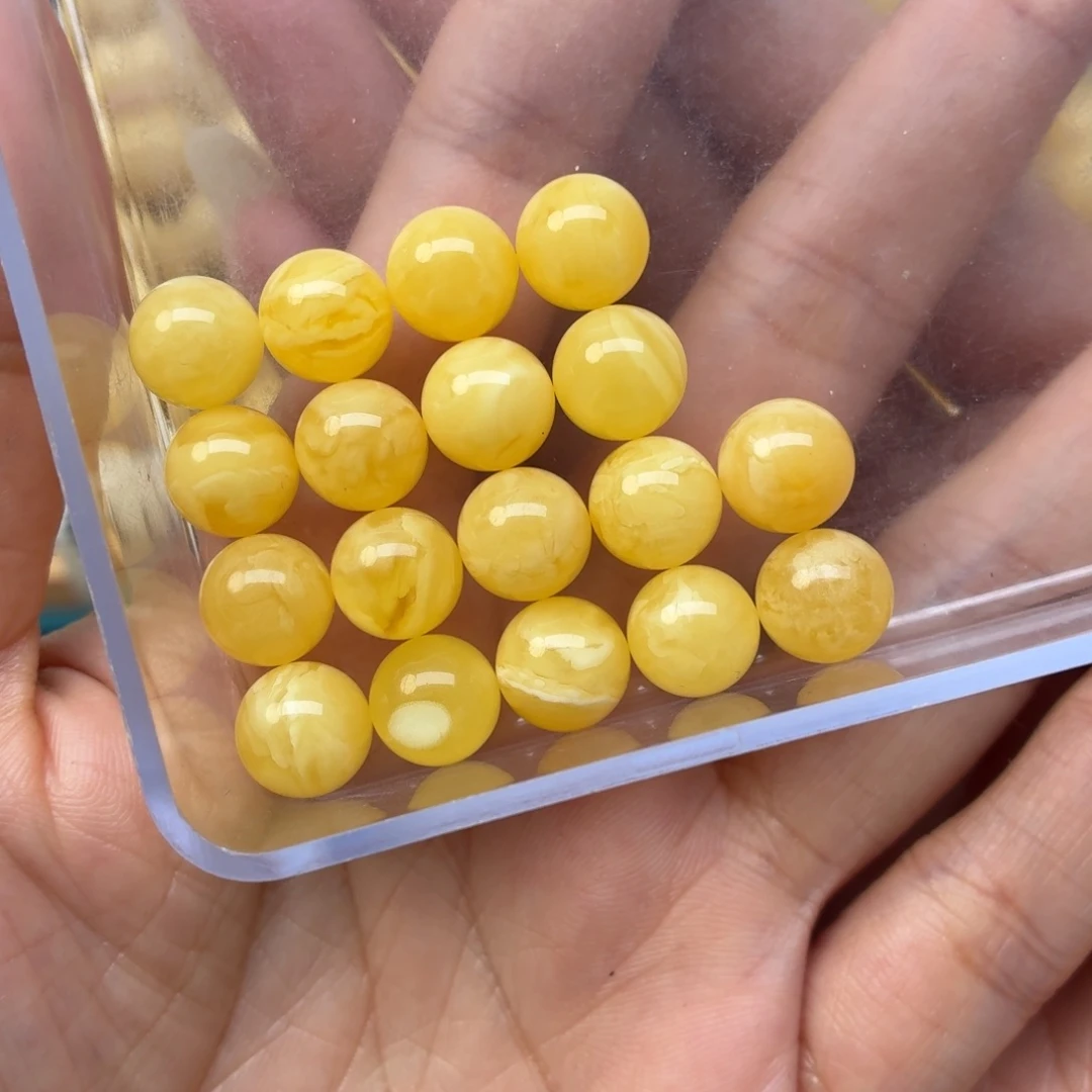 蜜蜡未镶嵌裸石9+蜜蜡手串