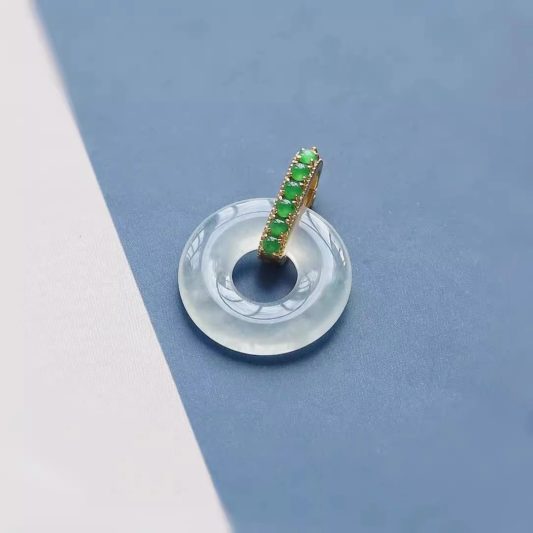 镀18K万能扣diy甜甜圈平安扣项链手链吊坠扣搭扣小众高质量吊坠扣