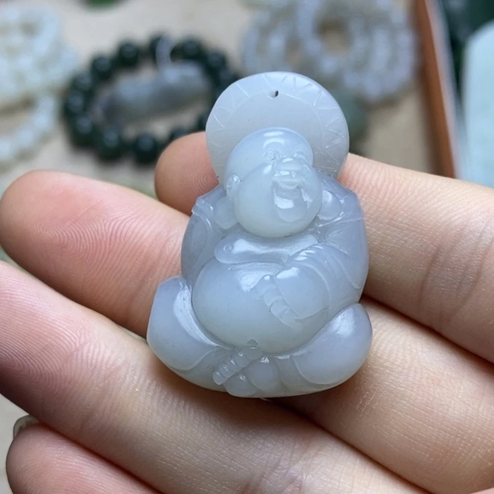 和田玉未镶嵌吊坠(不含链)