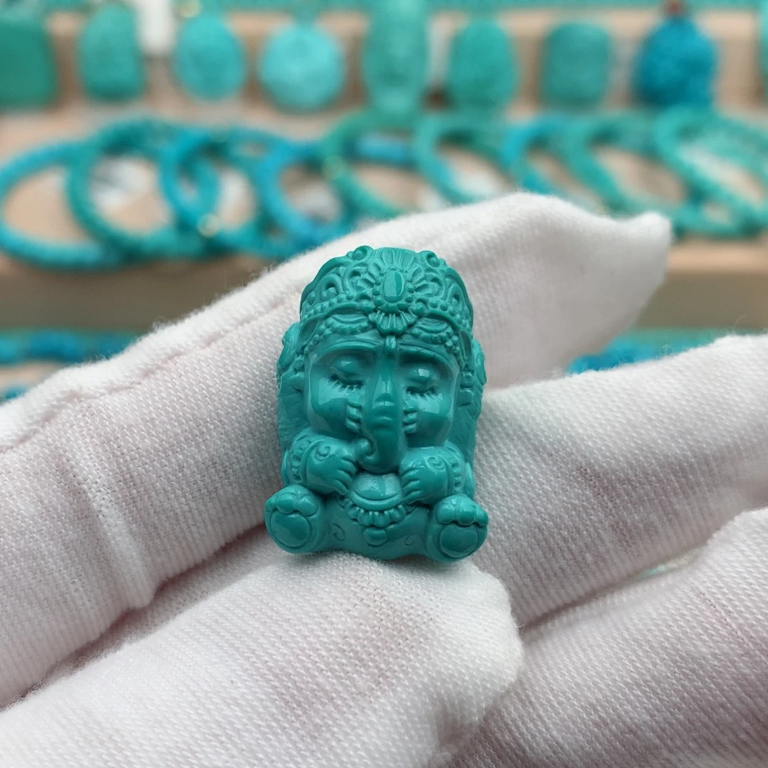 绿松石未镶嵌珠宝奇石16.2mm