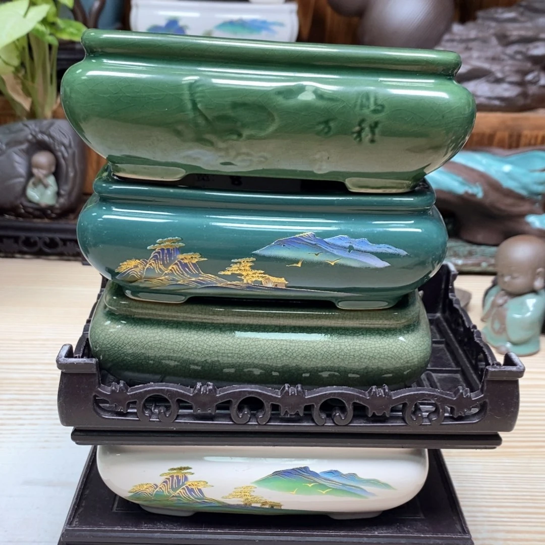 紫砂花盆陶瓷艺术花盆陶瓷