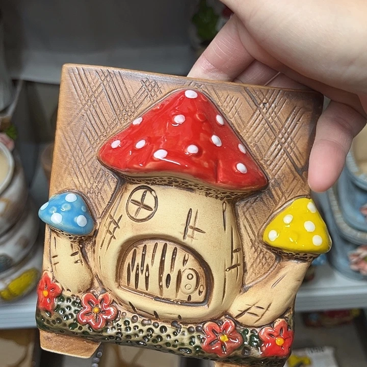 粗陶材质多肉花盆