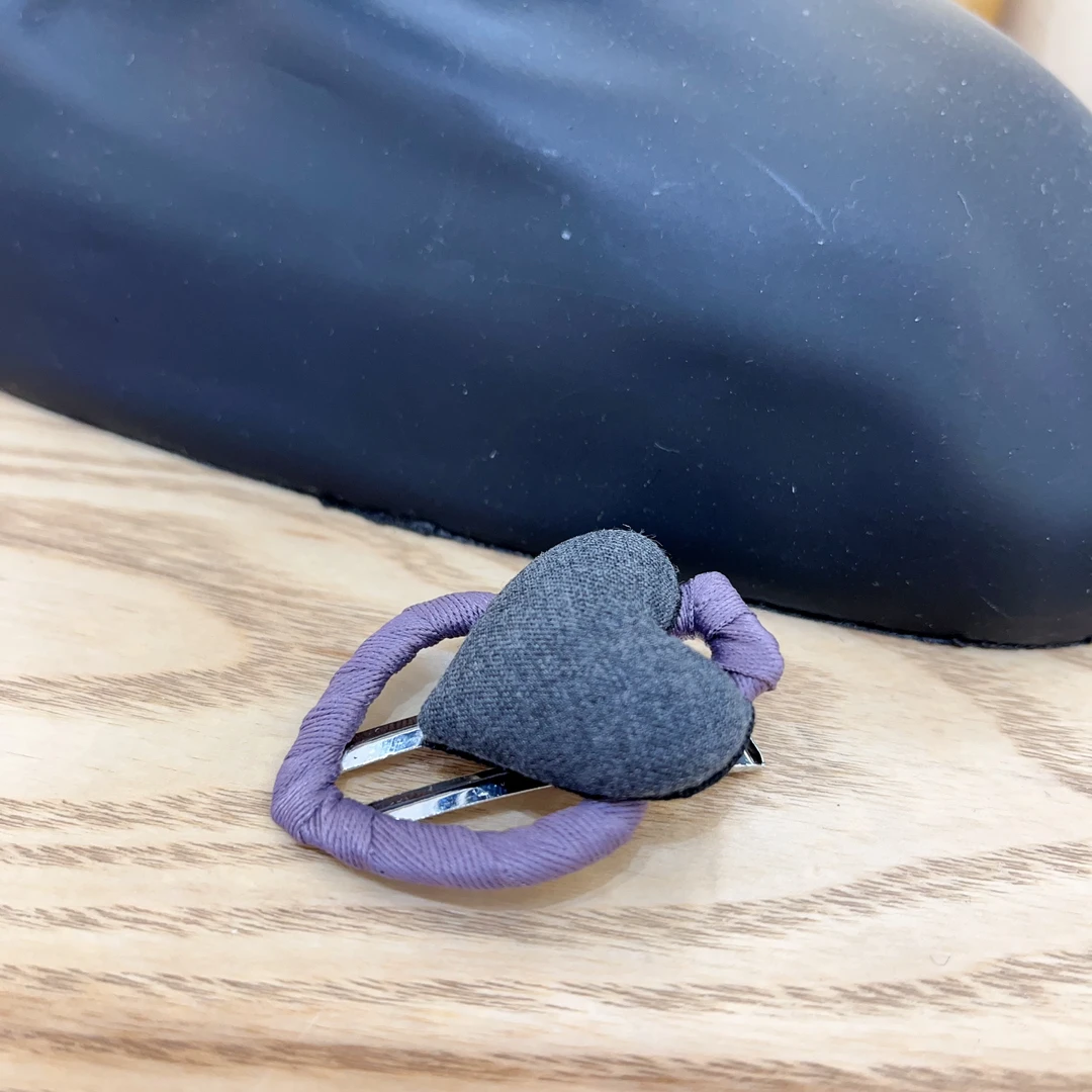 B44韩系紫色桃心小夹子