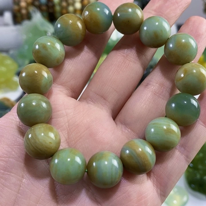 未镶嵌岫玉手串手链