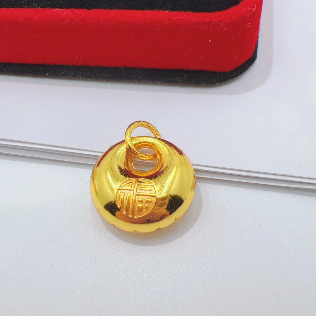 吊坠足银 足银重工小胖福吊坠D101