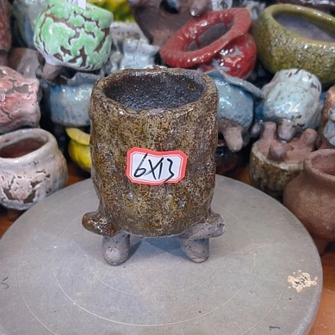 粗陶花盆手工花盆制作