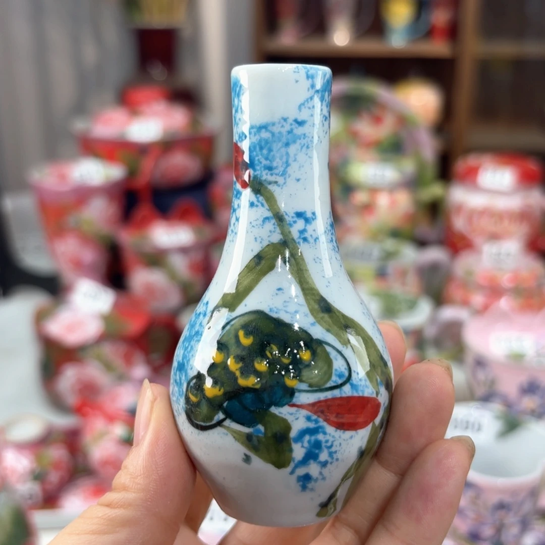 景德镇手绘高温釉下彩陶瓷茶具