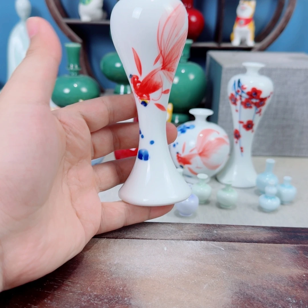 陶瓷手工小花器摆件