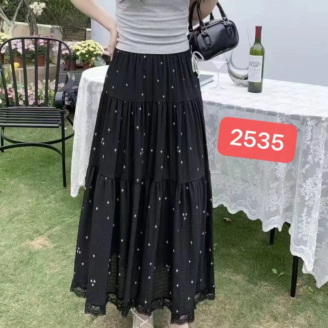 （董燕甄选）显瘦蕾丝花边时尚百搭半身裙