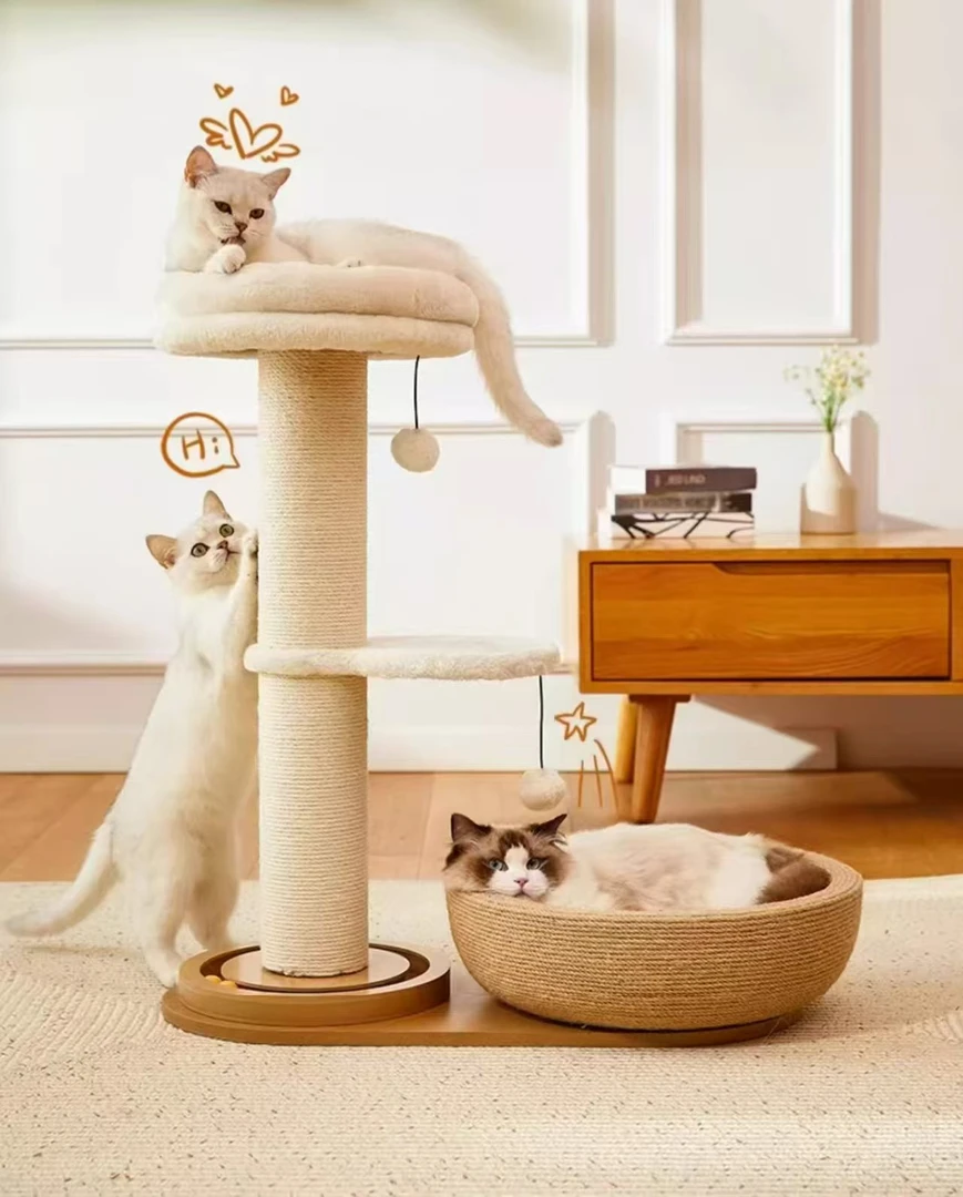 贝悠米剑麻耐磨爬架猫窝一体猫爬架diy成品出售