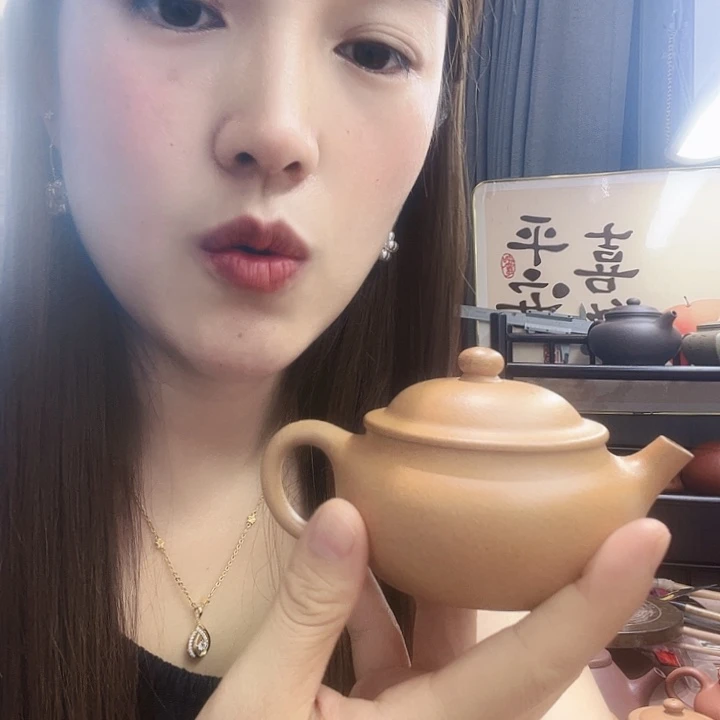 紫砂茶壶无尘管段140cc