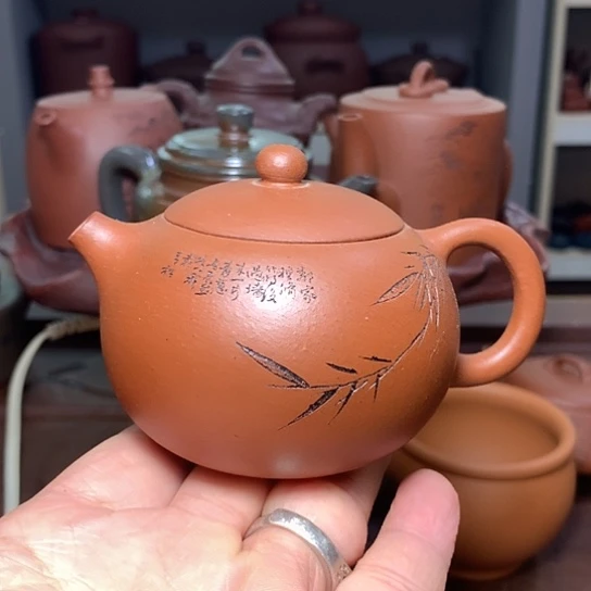 茶壶紫砂全手工制作国大师作品原矿底槽青紫砂壶容量160