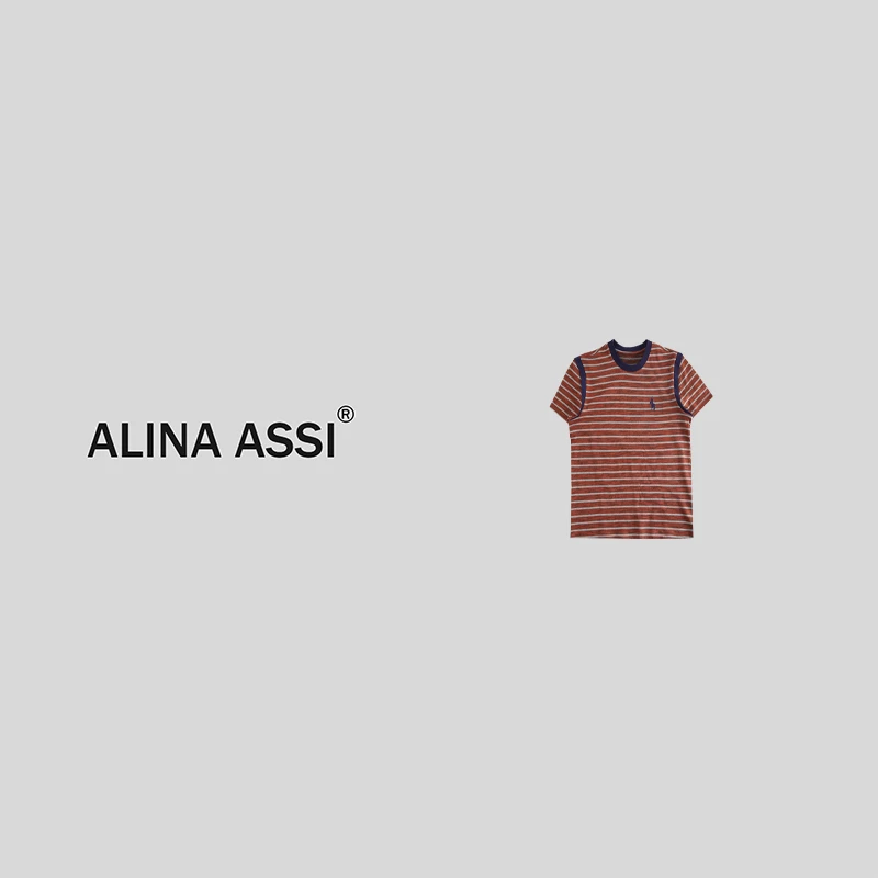 【汶汶】2025春夏新款百搭时尚T恤简约显瘦短袖上衣YMH915