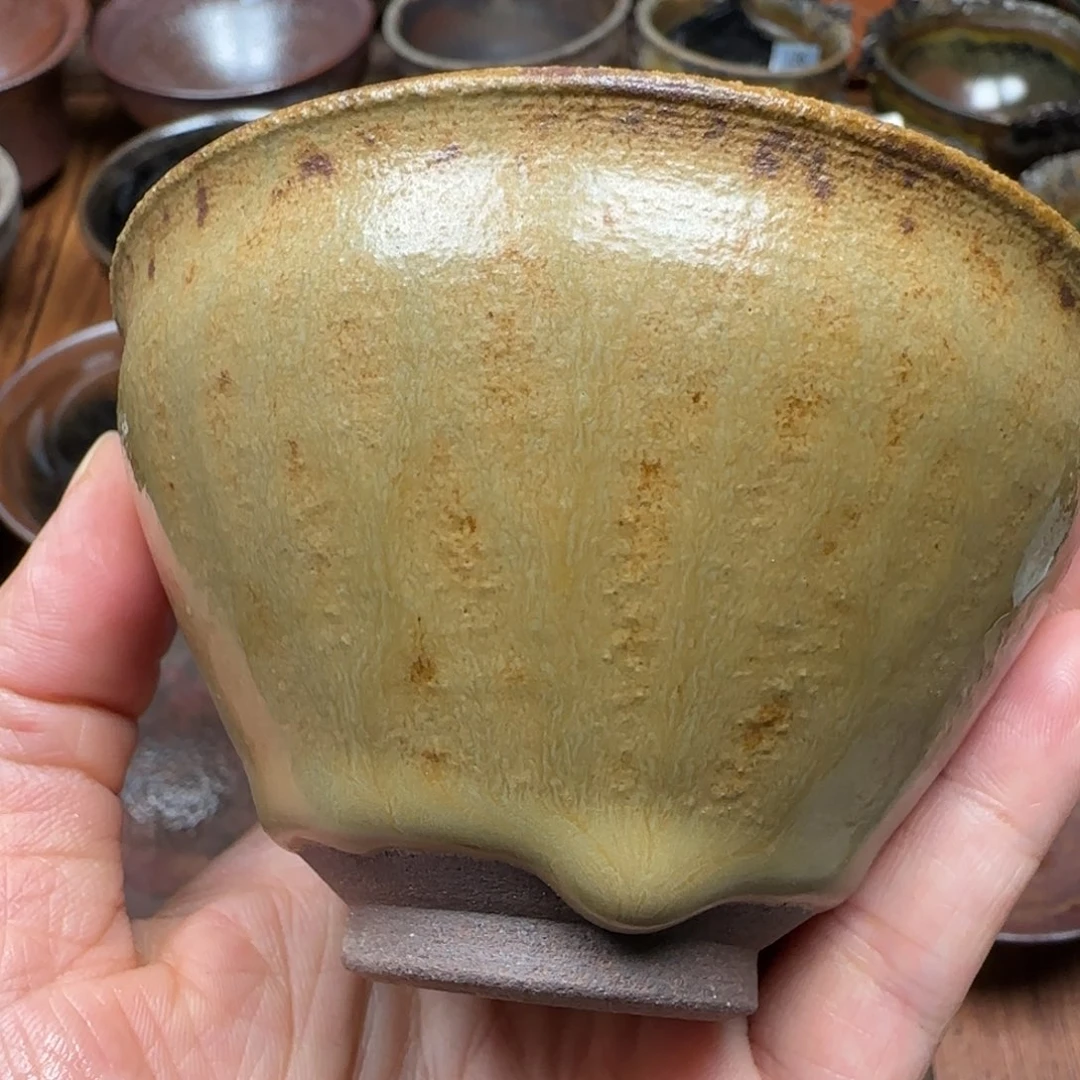 柴烧建盏茶盏茶杯825