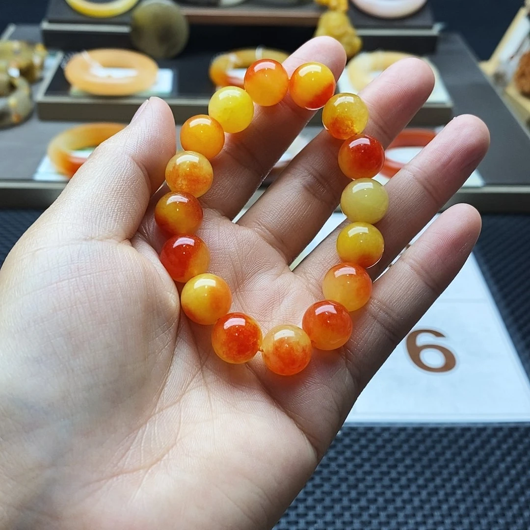 石英质玉（黄龙玉）未镶嵌手镯