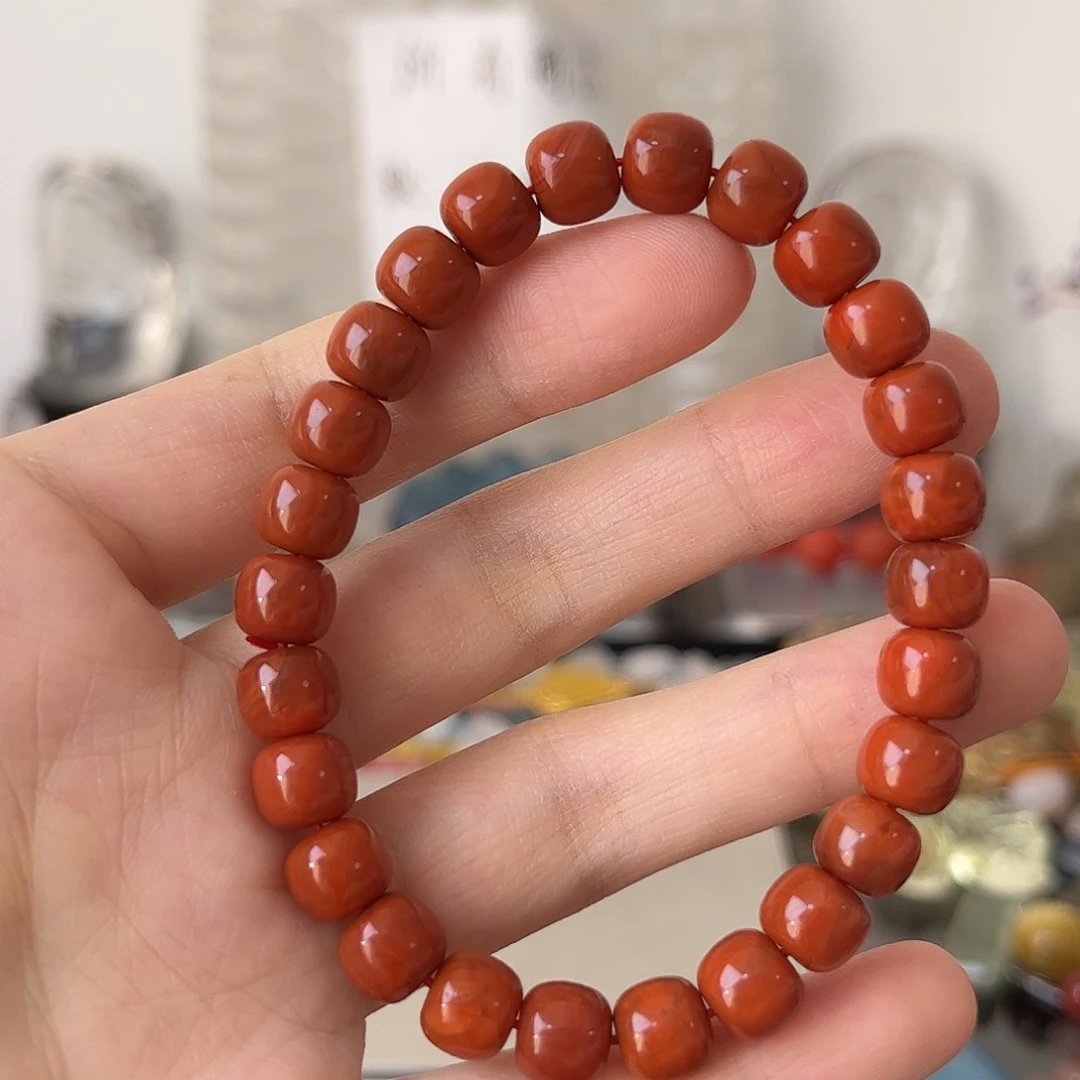 南红玛瑙未镶嵌手链矿坑