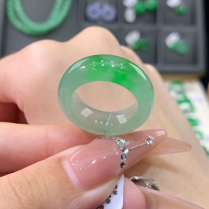 未镶嵌戒指翡翠14-15