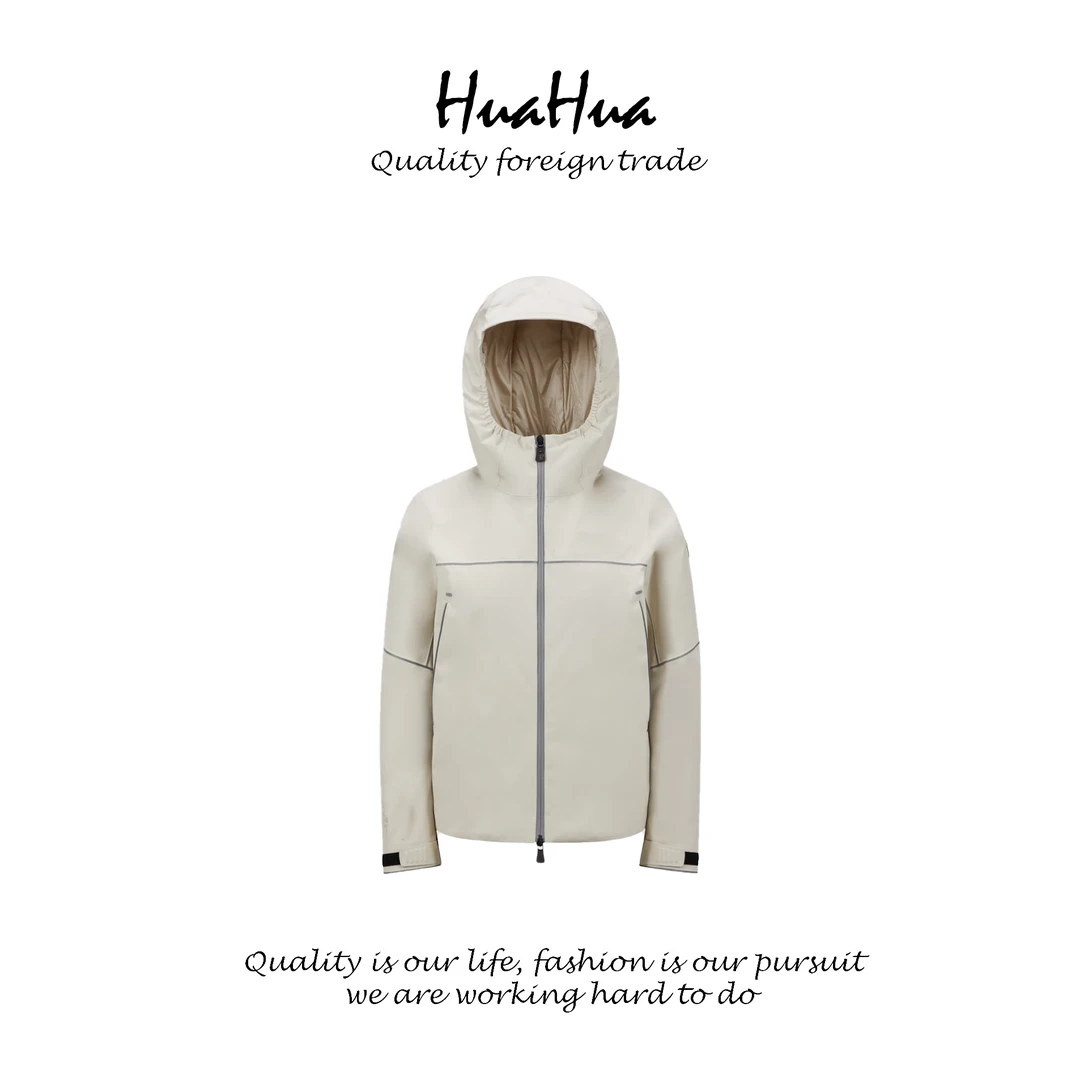 HUABZ 90%白鹅绒 风琴式填充女士短款压胶专业户外羽绒服 BZ2098
