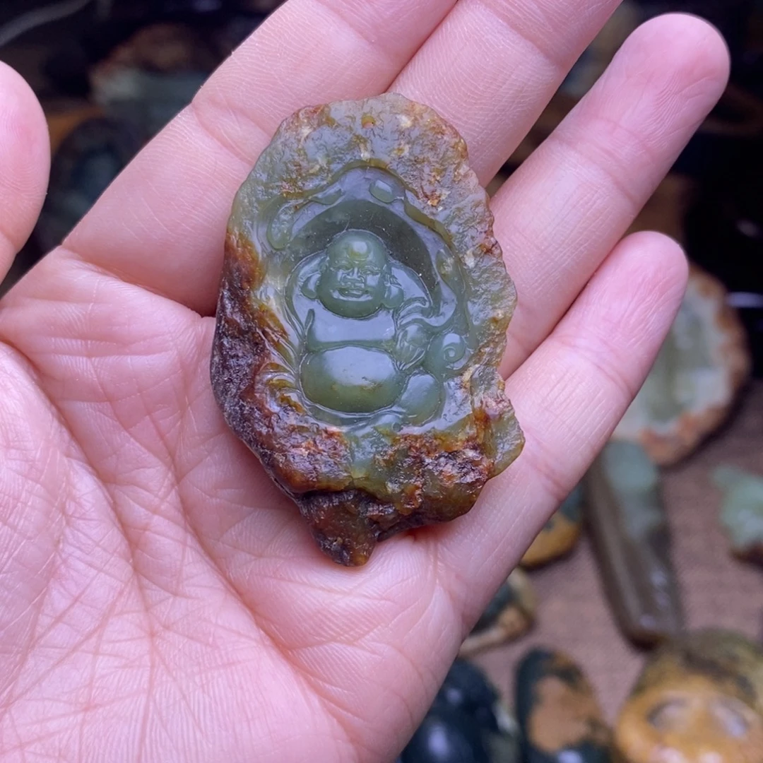 岫岩河磨玉（透闪石质玉）未镶嵌挂件