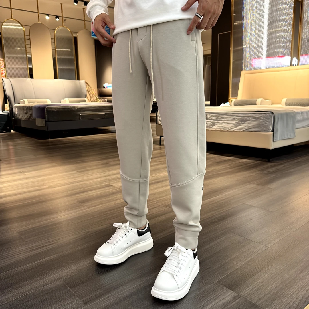 9911款秋季男士潮流拼接小脚透气运动休闲裤面料柔软裤子舒适