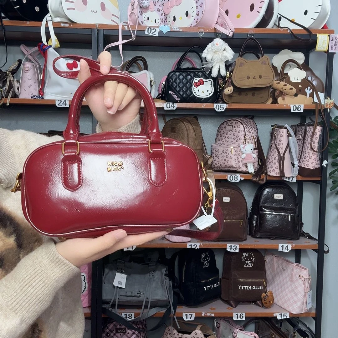 PU保龄球斜挎包南家同款日常休闲