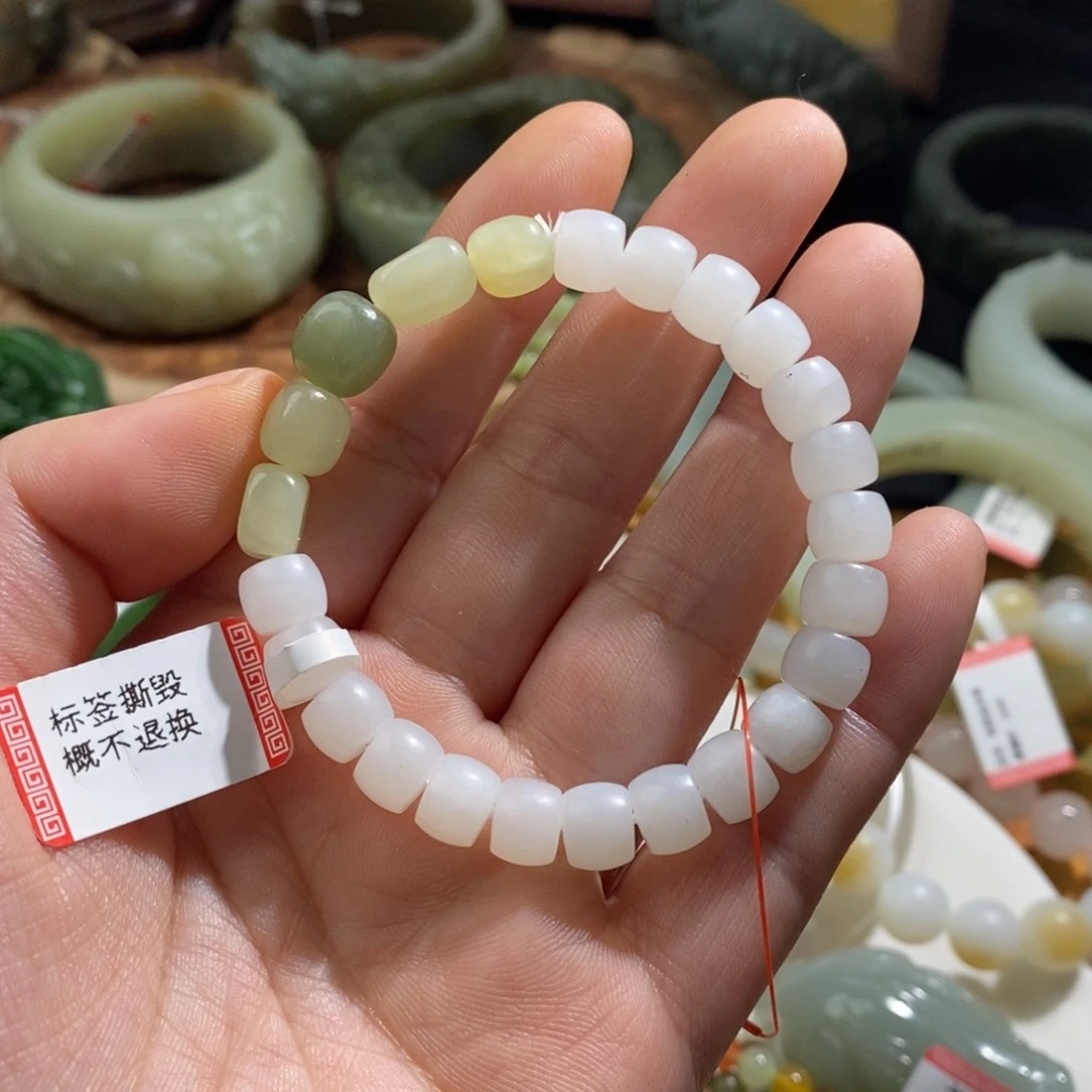 和田玉手串未镶嵌