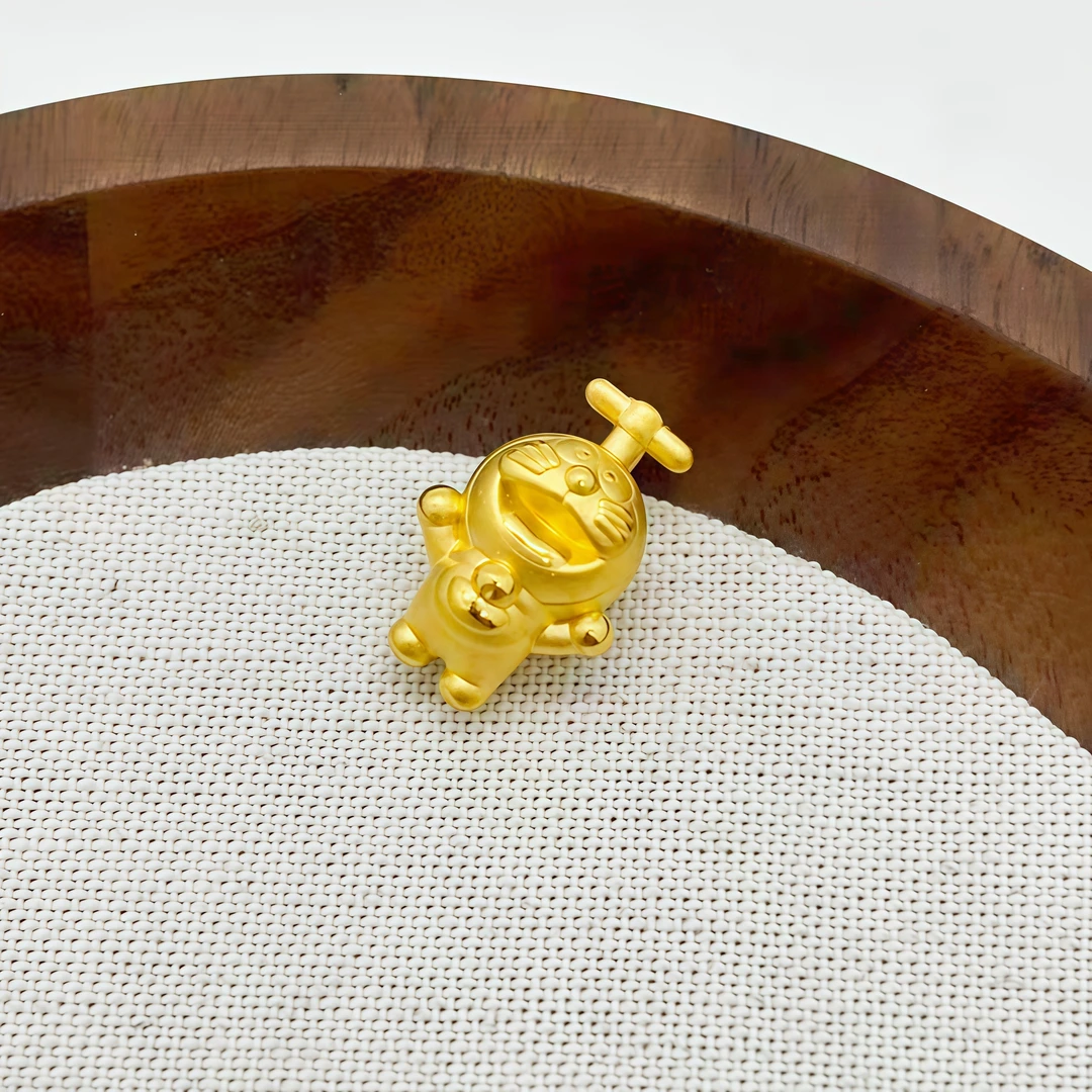 足金999 蓝胖猫吊坠1.47