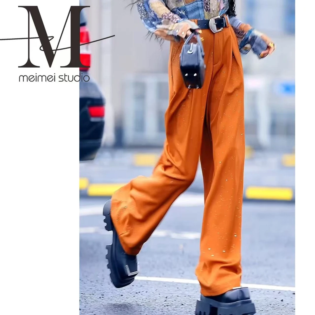 MEIMEI STUDIO【满天星辰】新款百搭时尚阔腿休闲裤479-30272394