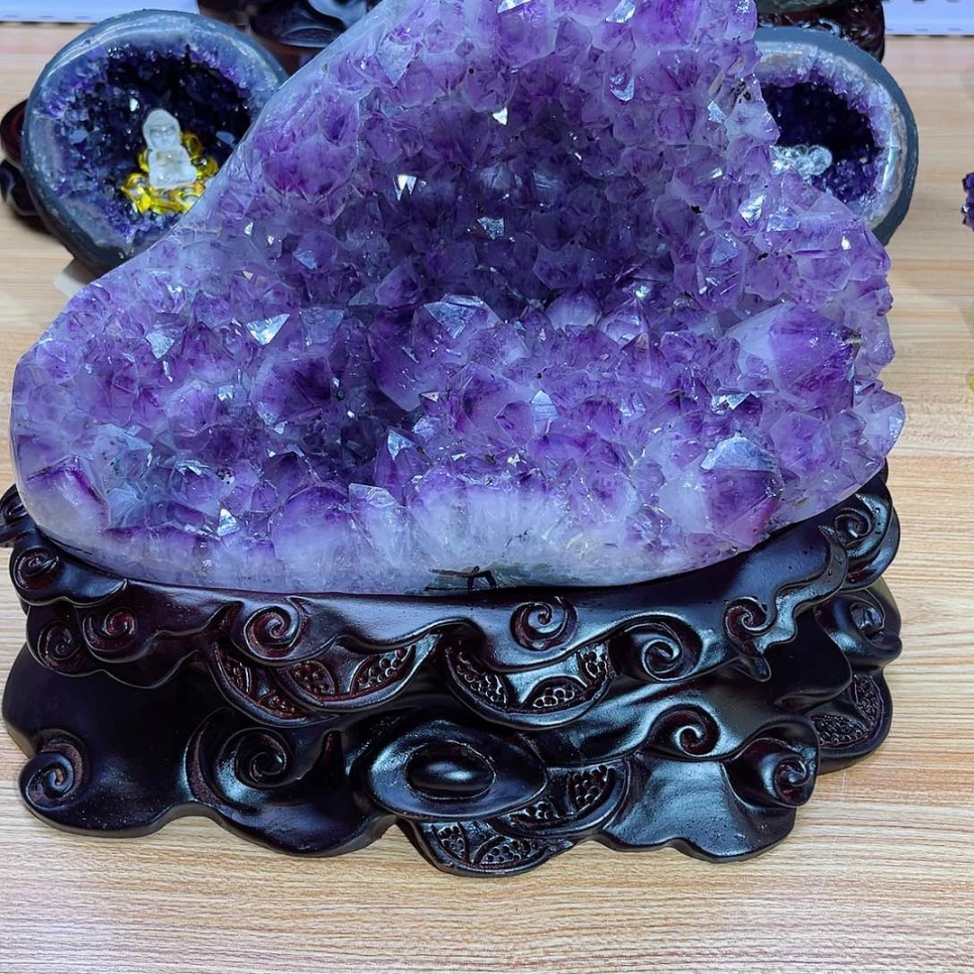 文***鹭未镶嵌大型摆件（非配饰）紫晶