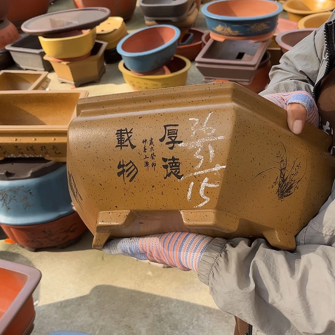 紫砂花盆盆景艺术