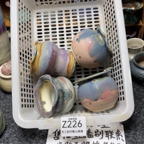 紫砂花盆微瑕226口径5厘米左右