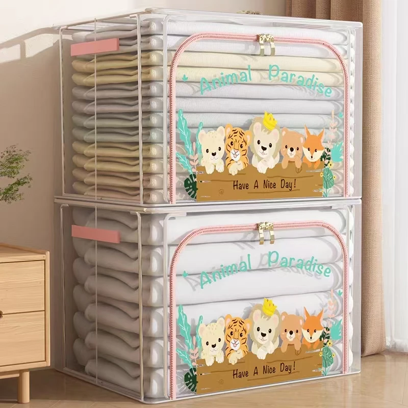懒人衣柜叠衣服裤子收纳神器家用装衣物布艺储物箱宿舍分类整理箱