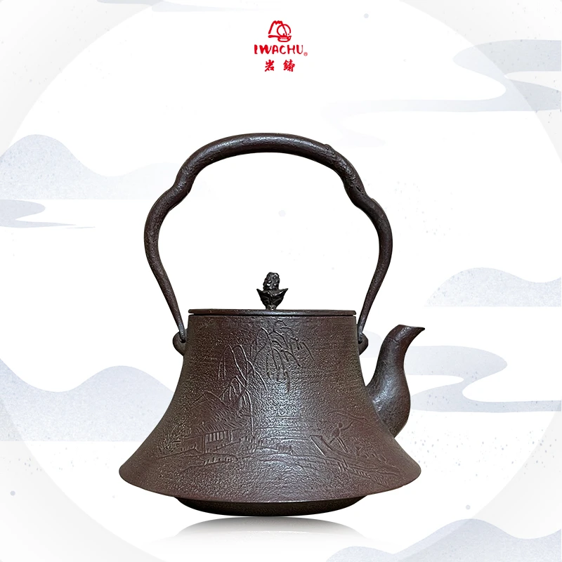 日本南部铁器 烧水壶-KZ-07M-虎山富士型　山水水壶-1.4L