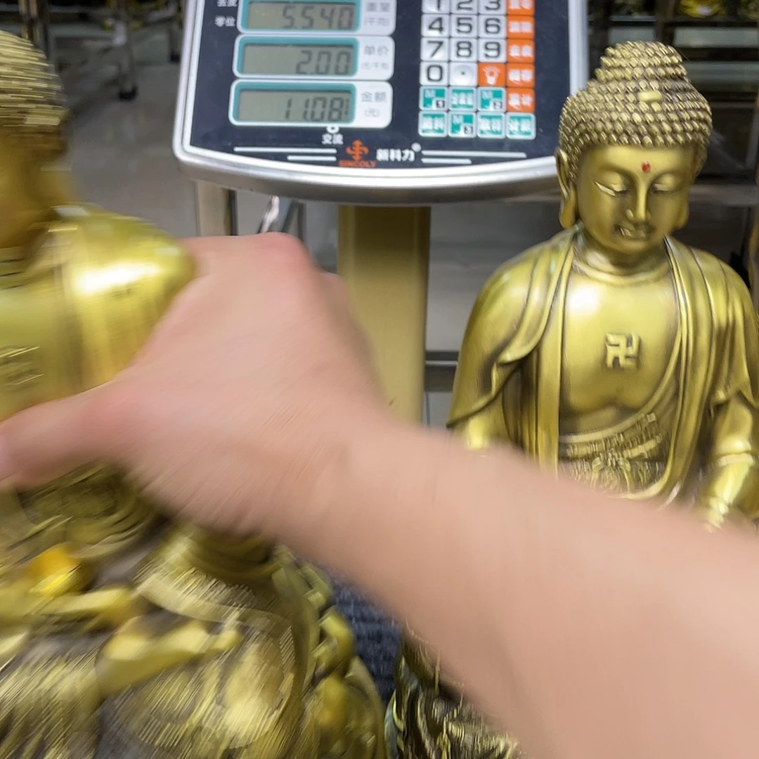 黄铜黄铜如来佛祖高30厘米