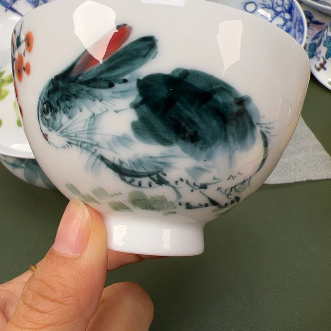 陶瓷景德镇纯手工纯手绘茶具木木23