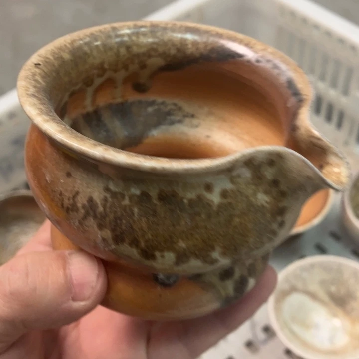 柴烧杯子宝瓶大放漏。