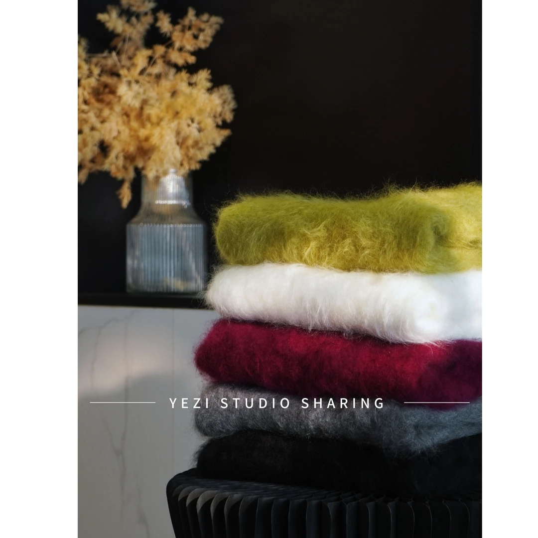 【口碑单品小暖炉】奢肤之享山羊绒定纺水洗拉绒莲松茸毛衣25319015