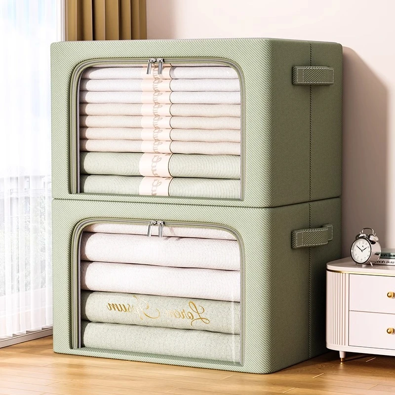 牛津布大视窗收纳箱衣服专用百纳箱衣柜放衣物被子整理箱子储物盒