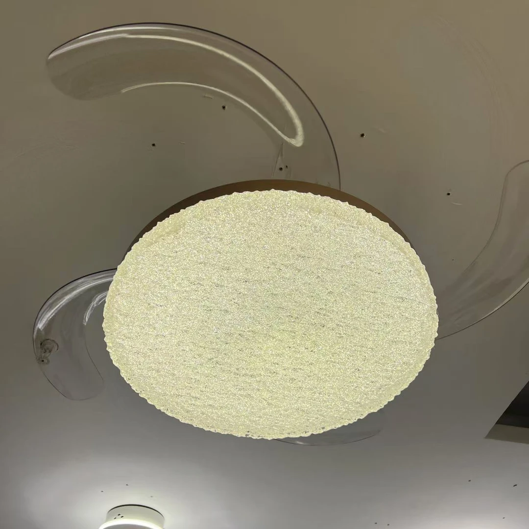 餐厅风扇灯2025新款高级感吊扇灯智能语音简约现代轻奢大气餐桌灯