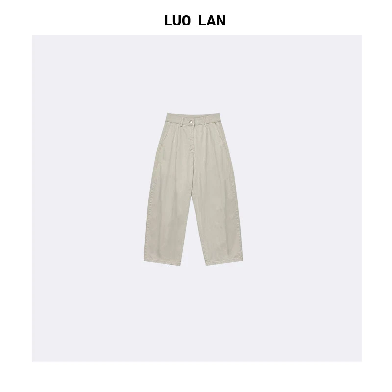 DAMEI OOTD 秋款新品高级女装简约显瘦直筒海盐裤 YLM00139