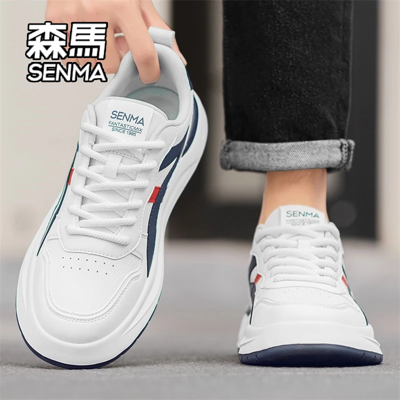 SENMA/森马男鞋2025新款冬季运动休闲轻便青少年防滑厚底阿甘潮鞋