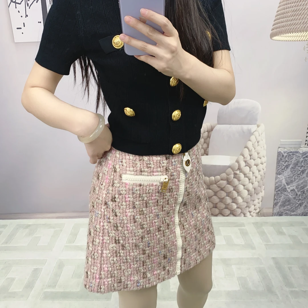 95新 LouisVuitton/路易威登 麦殿/短裙36码粉色/250209ZYTYY102