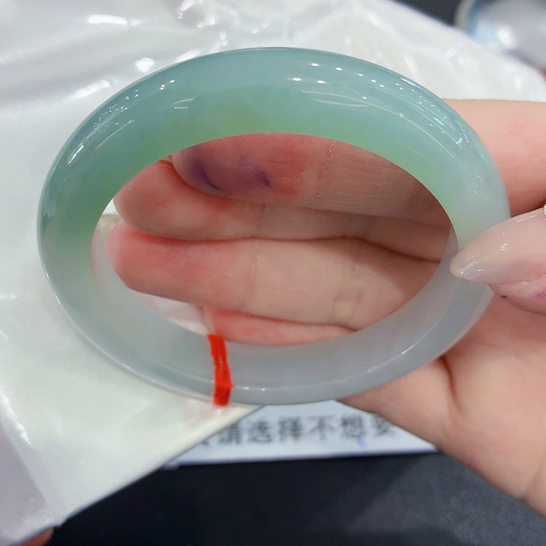翡翠未镶嵌手镯翡翠55圈口（强推）