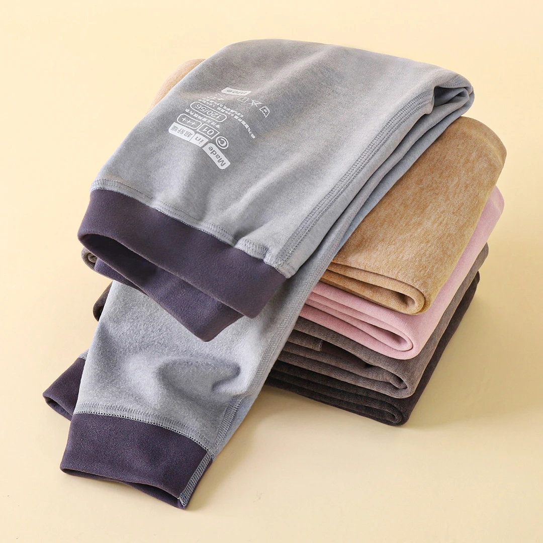 2025冬【含羊毛+桑蚕丝】新儿童校服神器保暖显高双面磨毛打底裤子