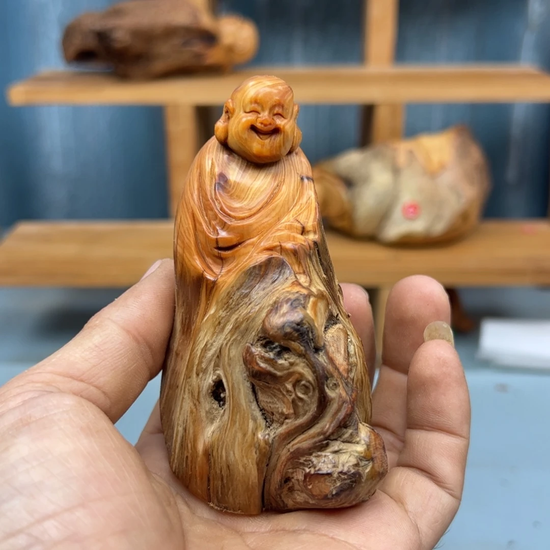 松***哥木崖柏木摆件手把件