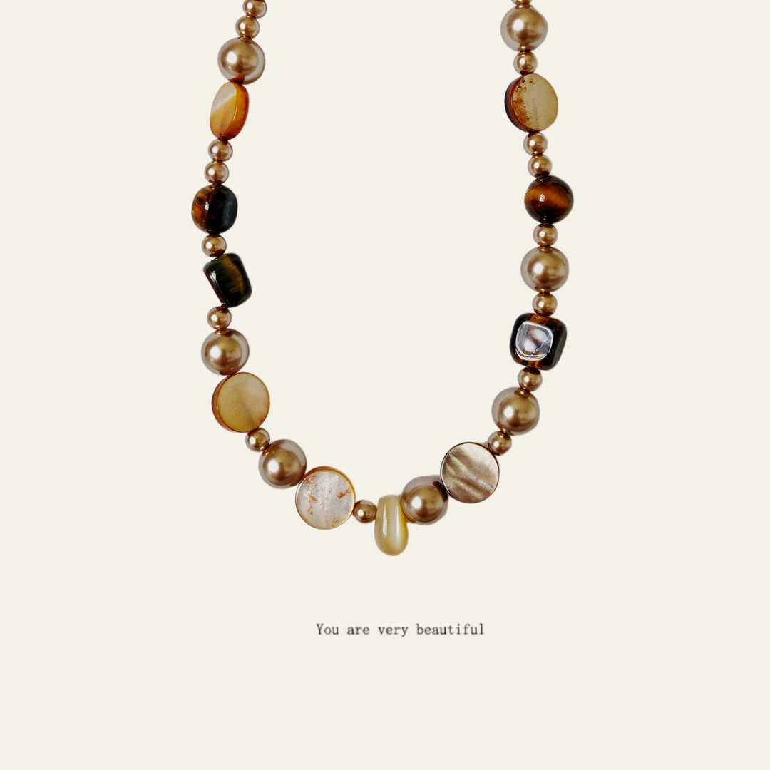 非金属木质项链 新品-发财链-小众饰品配饰