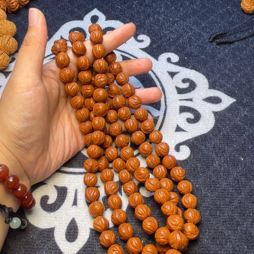 桃核手串龙纹桃核