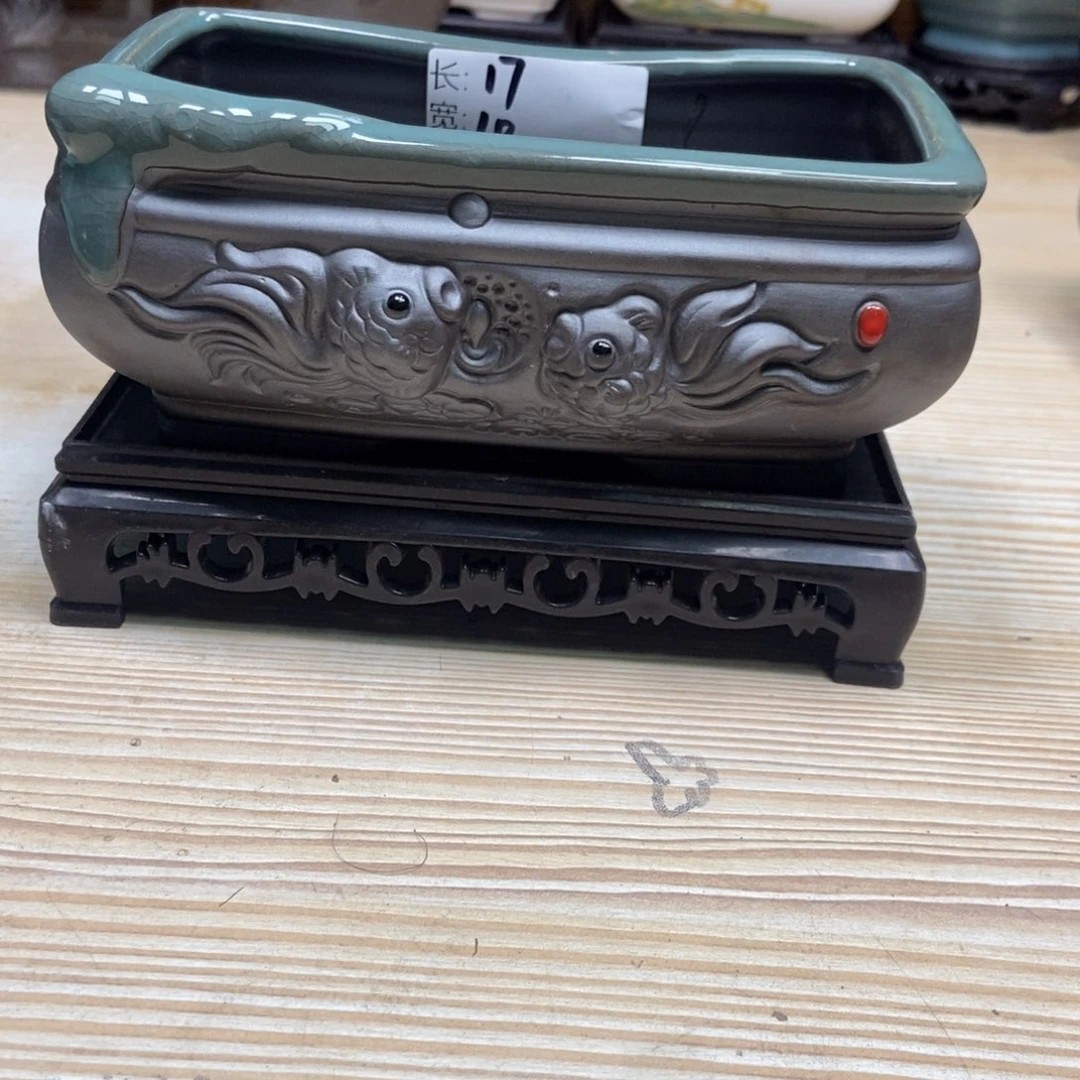 瓷片陶瓷花盆陶瓷艺术