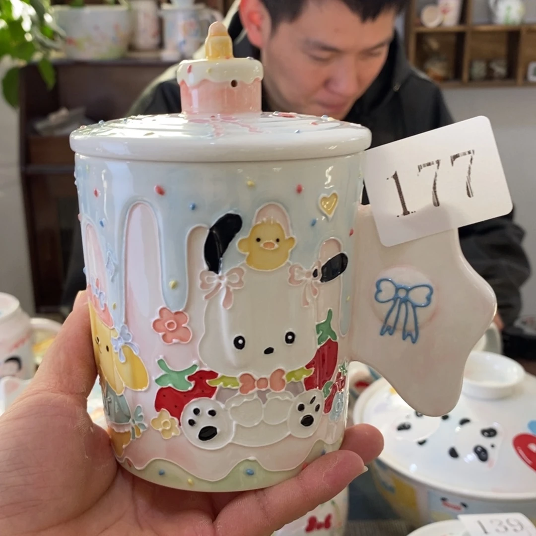 瓷片景德镇釉下彩手绘