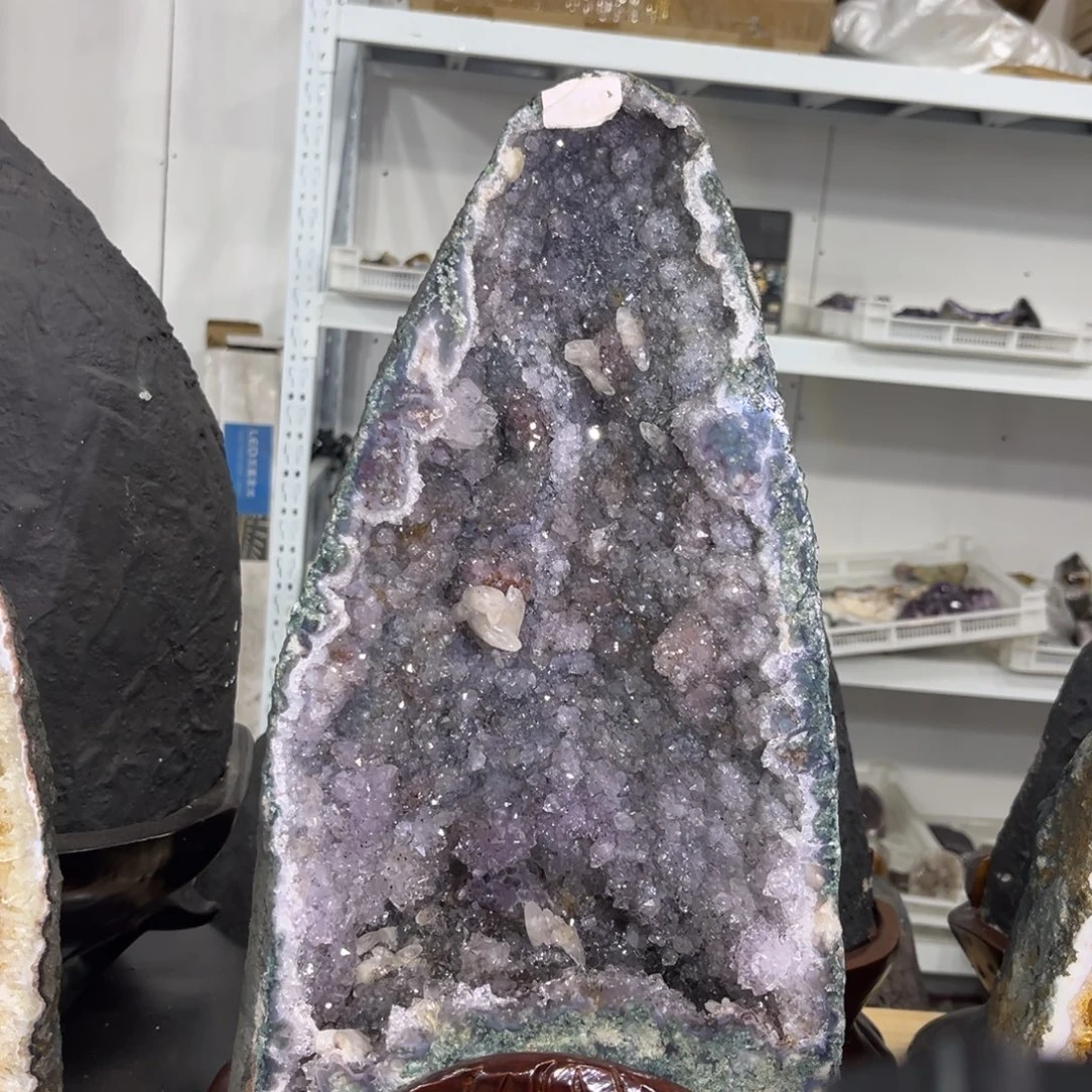 紫晶摆件未镶嵌水晶